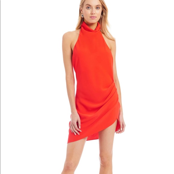 Amanda Uprichard Samba Dress in Crimson - Picture 1 of 3